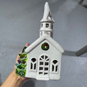 Holiday Church with Multicolor Accents